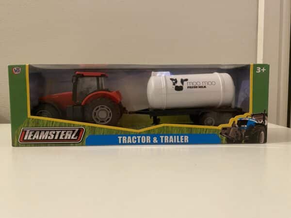 Teamsterz Tractor & Milk Trailer ( Red)