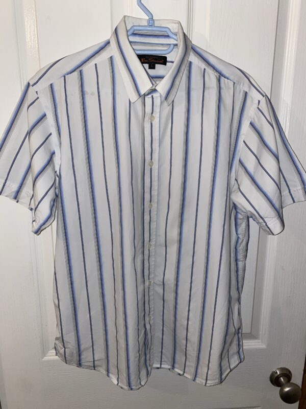 Ben Sherman Short Sleeve Stripy Shirt ( size L ) - Image 3