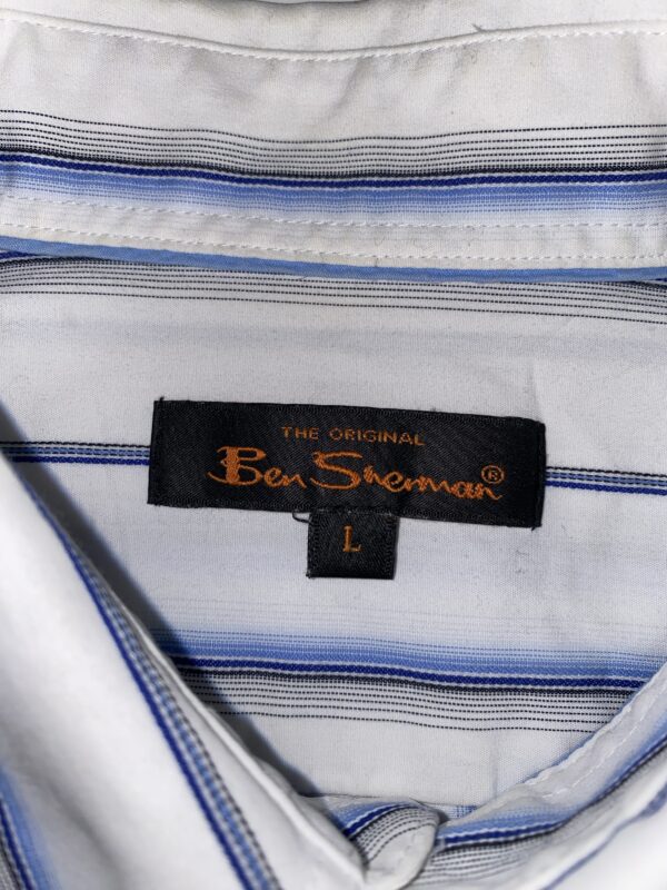 Ben Sherman Short Sleeve Stripy Shirt ( size L ) - Image 5