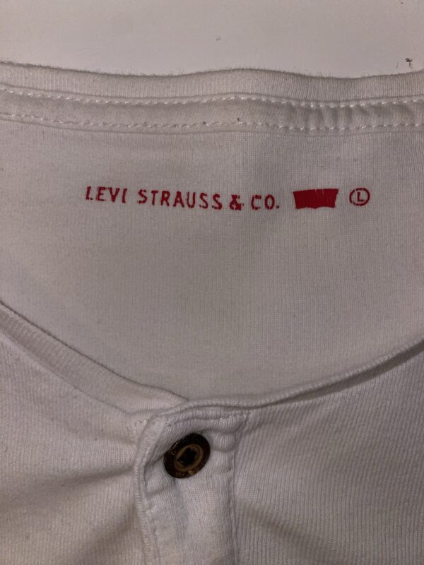 Levi Strauss & Co Men’s White Long Sleeve Top ( used ) - Image 5