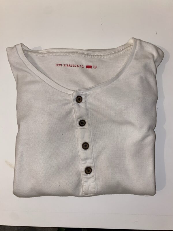 Levi Strauss & Co Men’s White Long Sleeve Top ( used ) - Image 2