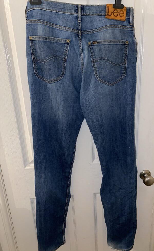 Lee Brooklyn Men Blue Straight Jeans W33 L32