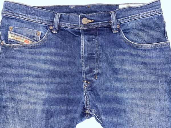 Men’s Diesel Tepphar W32 L32 Blue Slim Carrot Jeans - Image 7